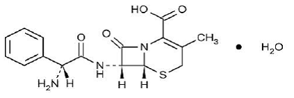 KEFLEX® (cephalexin) Structural Formula Illustration