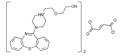SEROQUEL® (quetiapine fumarate) Structural Formula Illustration