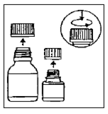 Co-packaged 5 mL graduated teaspoon - Illustration