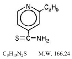 Trecator®(ethionamide) Structural Formula Illustration