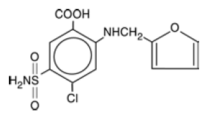 LASIX® (furosemide) Structural Formula Illustration