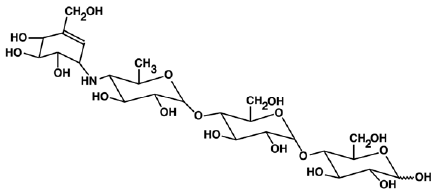 PRECOSE® (acarbose) Structural Formula Illustration