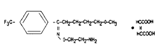 FLUVOX 100mgAMINE MALEATE Structural Formula Illustration