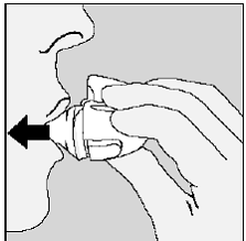 To get your full daily dose, you must again, breathe out completely - Illustration