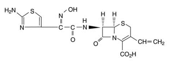 OMNICEF®   (cefdinir) - Structural Formula Illustration